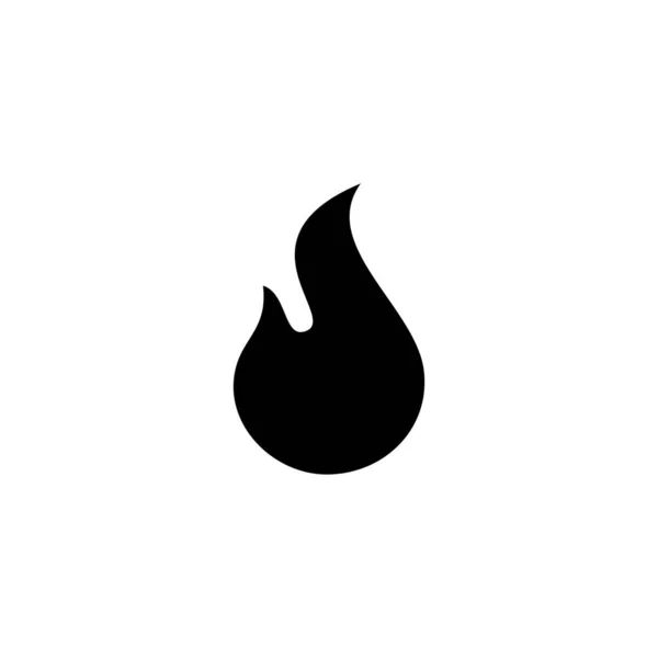 Icono Fuego Signo Símbolo Fuego — Archivo Imágenes Vectoriales