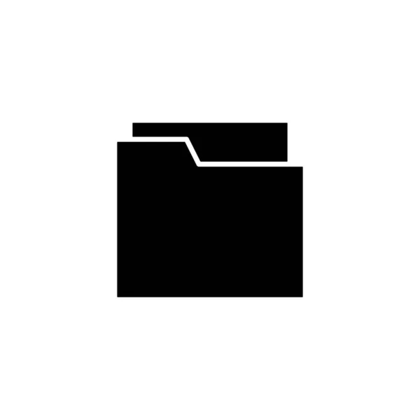 Icône Dossier Signe Symbole Dossier — Image vectorielle