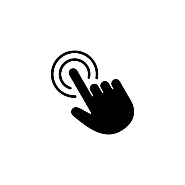 Hand Click Icon Pointer Sign Symbol Hand Cursor Icon — Stock Vector