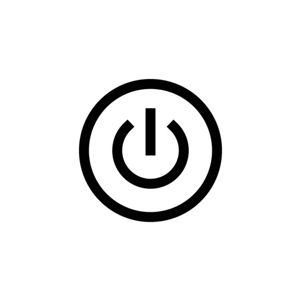 Ikona Energie Značka Symbol Power Switch Elektrická Energie — Stockový vektor
