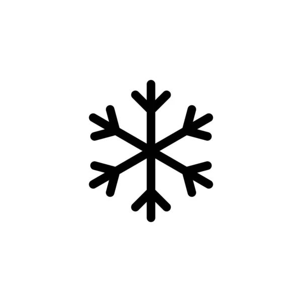 Icona Della Neve Segno Simbolo Del Fiocco Neve — Vettoriale Stock