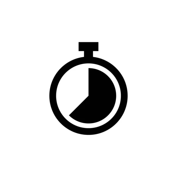 Ikona Stopky Značka Symbol Časovače Ikona Odpočítávání Období — Stockový vektor
