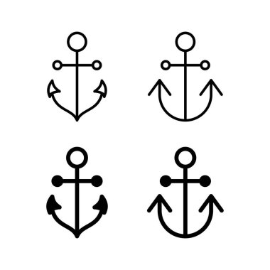 Anchor icon vector for web and mobile app. Anchor sign and symbol. Anchor marine icon.