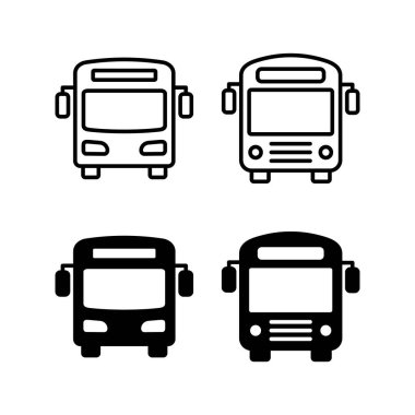 Bus icon vector for web and mobile app. bus sign and symbol. transport symbol