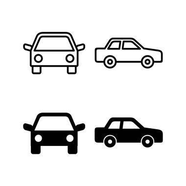 Car icon vector for web and mobile app. car sign and symbol. small sedan