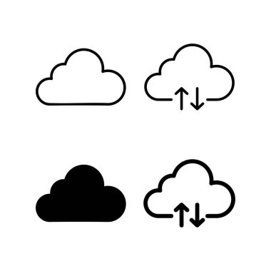 Cloud icon vector for web and mobile app. cloud sign and symbol