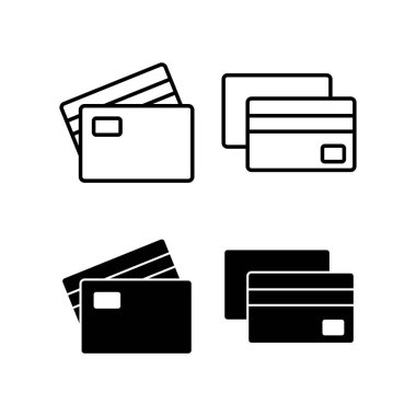 Credit card icon vector for web and mobile app. Credit card payment sign and symbol