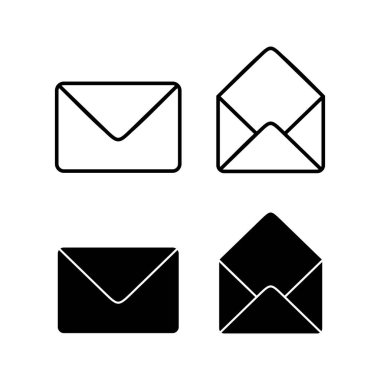 Web ve mobil uygulama için e- posta simgesi vektörü. e-posta işareti ve sembol. E- posta simgesi. Zarf simgesi