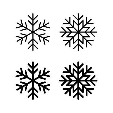 Web ve mobil uygulama için kar simgesi vektörü. kar tanesi işareti ve sembol