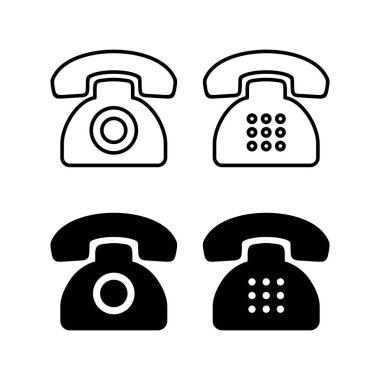 Web ve mobil uygulama için telefon simgesi vektörü. telefon işareti ve sembol