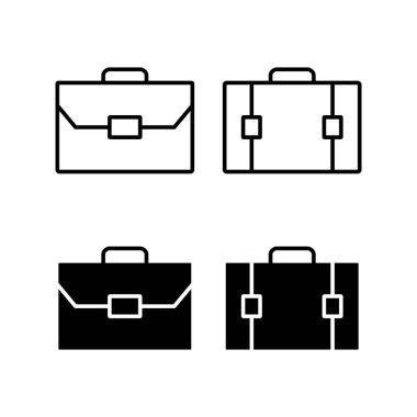 Briefcase icon vector for web and mobile app. suitcase sign and symbol. luggage symbol.