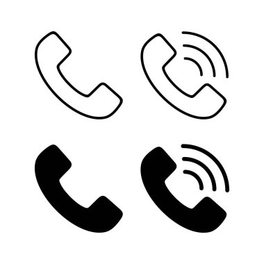 Call icon vector for web and mobile app. telephone sign and symbol. phone icon. contact us 