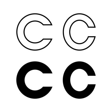 Copyright icon vector for web and mobile app. copyright sign and symbol