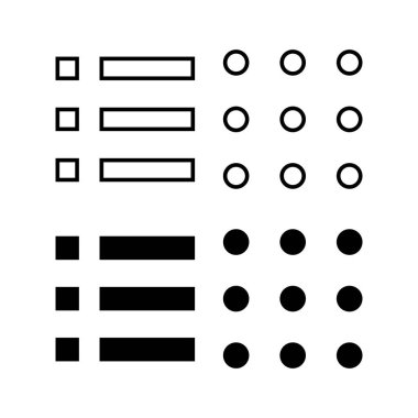 Web ve mobil uygulama için menü simgesi vektörü. Web menü işareti ve sembol. Hamburger menüsü sembolü