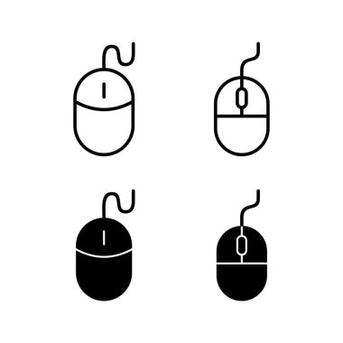 Web ve mobil uygulama için fare simgesi vektörü. Tıklama işareti ve sembol. işaretleyici simgesi vektörü.