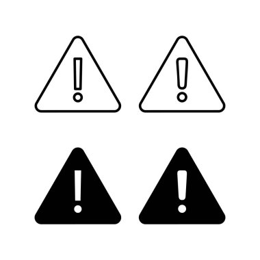 Exclamation danger sign for web and mobile app. attention sign and symbol. Hazard warning attention sign