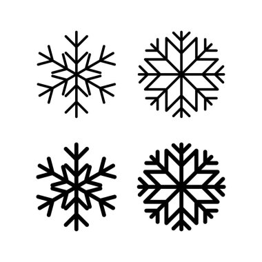 Web ve mobil uygulama için kar simgesi vektörü. kar tanesi işareti ve sembol