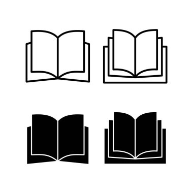 Book icon vector for web and mobile app. open book sign and symbol. ebook icon