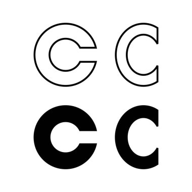 Copyright icon vector for web and mobile app. copyright sign and symbol