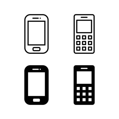 Web ve mobil uygulama için telefon simgesi vektörü. Çağrı kodu ve sembol. telefon sembolü