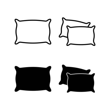 Web ve mobil uygulama için yastık simgesi vektörü. Yastık işareti ve sembol. Rahat yumuşacık yastık.
