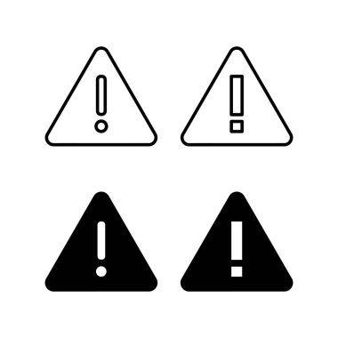 Exclamation danger sign for web and mobile app. attention sign and symbol. Hazard warning attention sign