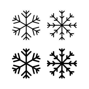 Web ve mobil uygulama için kar simgesi vektörü. kar tanesi işareti ve sembol