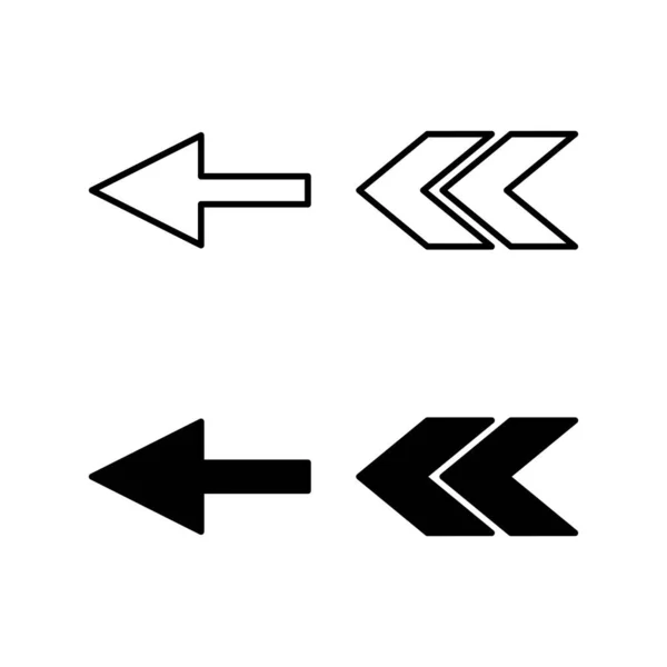 Arrow Icon Vector Pentru Aplicații Web Mobile Semn Săgeată Simbol — Vector de stoc
