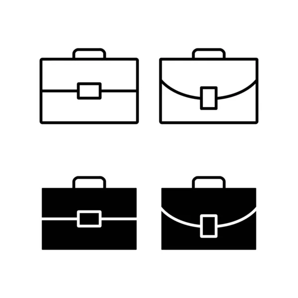 Briefcase Icon Vector Web Mobile App Suitcase Sign Symbol Luggage — Stok Vektör