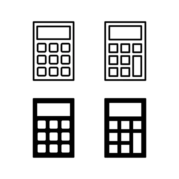 Calculator Icon Vector Web Mobile App Accounting Calculator Sign Symbol — 스톡 벡터