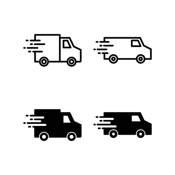 Delivery Truck Icon Vector Web Mobile App Delivery Truck Sign — Stockvector