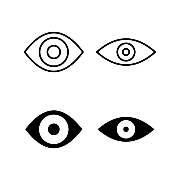 Eye Icon Vector Web Mobile App Eye Sign Symbol Look — Archivo Imágenes Vectoriales