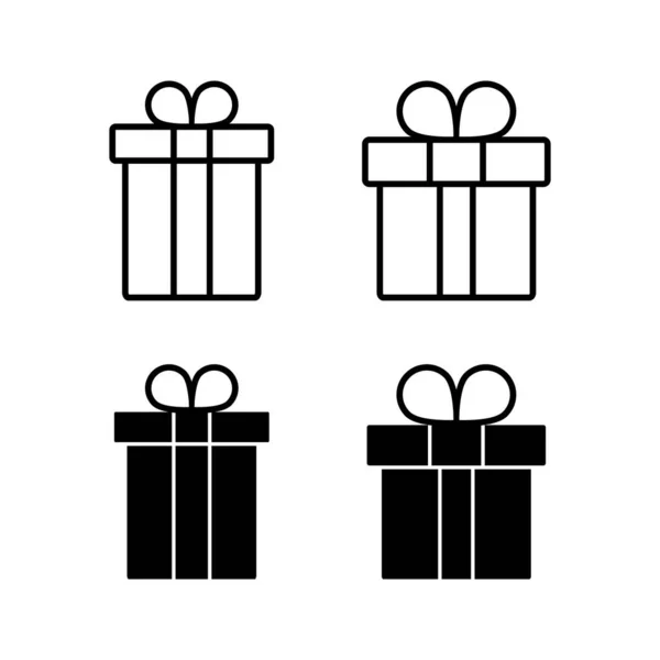 Gift Icon Vector Web Mobile App Gift Sign Symbol Birthday — Image vectorielle
