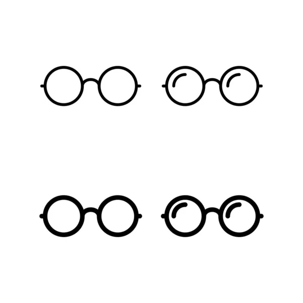 Glasses Icon Vector Web Mobile App Glasses Sign Symbol - Stok Vektor