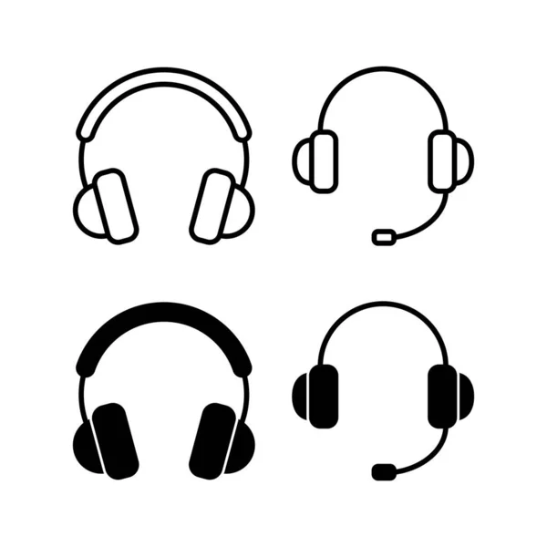 Headphone Icon Vector Web Mobile App Headphone Sign Symbol — 스톡 벡터