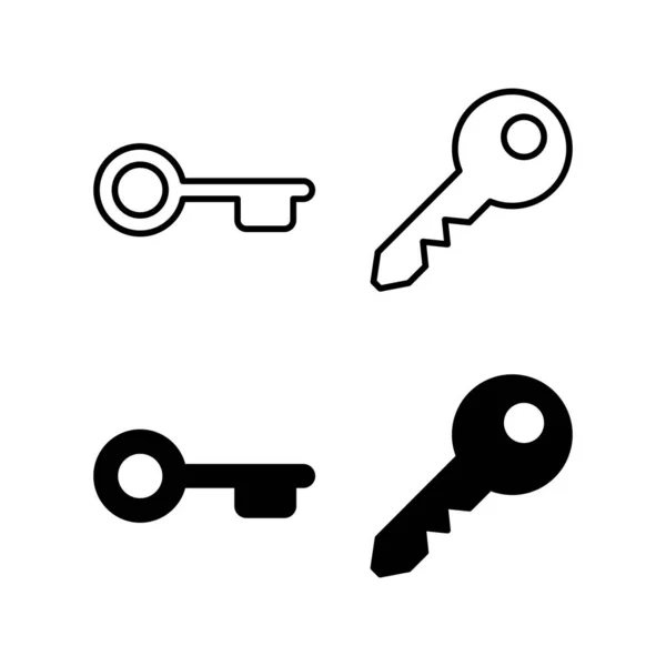 Key Icon Vector Web Mobile App Key Sign Symbol — Stock Vector