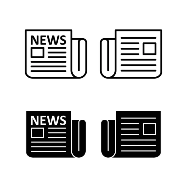 Zeitungssymbolvektor Für Web Und Mobile App Zeitungsschild Und Symbolbild — Stockvektor