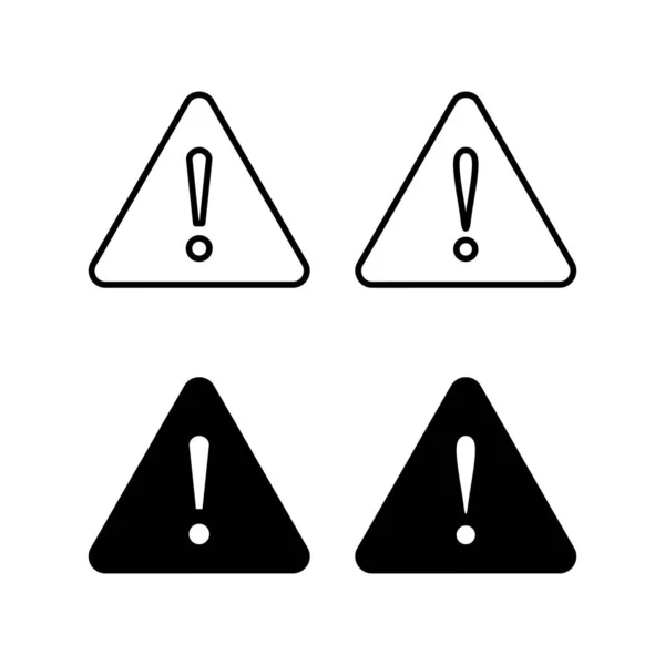Exclamation Danger Sign Web Mobile App Attention Sign Symbol Hazard — Stock vektor