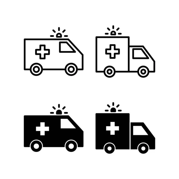 Ambulance Icon Vector Web Mobile App Ambulance Truck Sign Symbol — Stockvektor