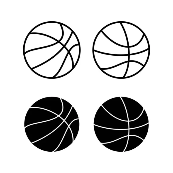 Basketball Icon Vector Web Mobile App Basketball Ball Sign Symbol — Vector de stock