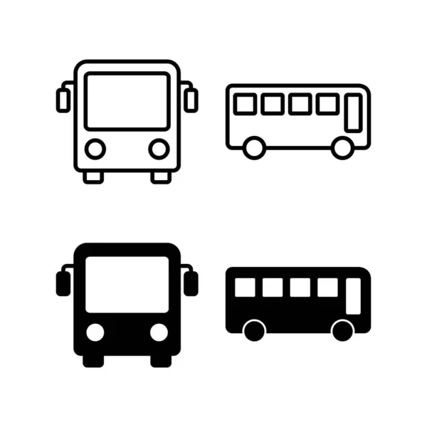 Bus Icon Vector Web Mobile App Bus Sign Symbol Transport —  Vetores de Stock