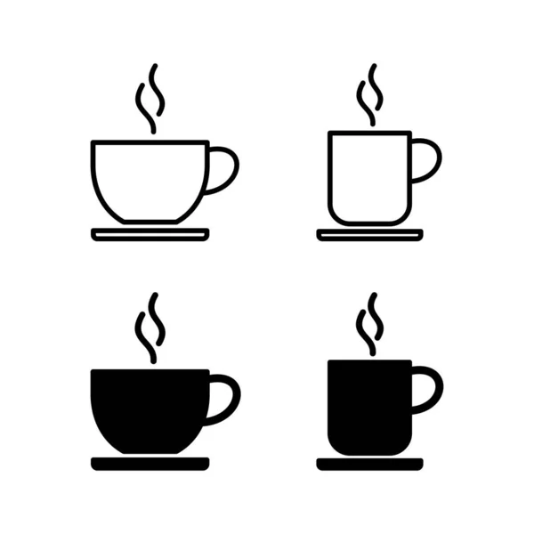 Coffee Cup Icon Vector Web Mobile App Cup Coffee Sign — Stockový vektor