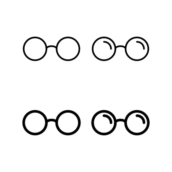 Glasses Icon Vector Web Mobile App Glasses Sign Symbol — Vector de stock