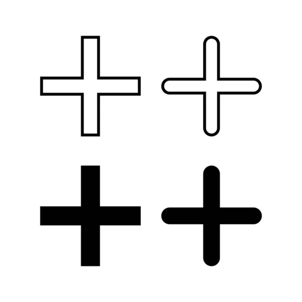 Vecteur Icône Pour Web Application Mobile Ajouter Signe Symbole — Image vectorielle
