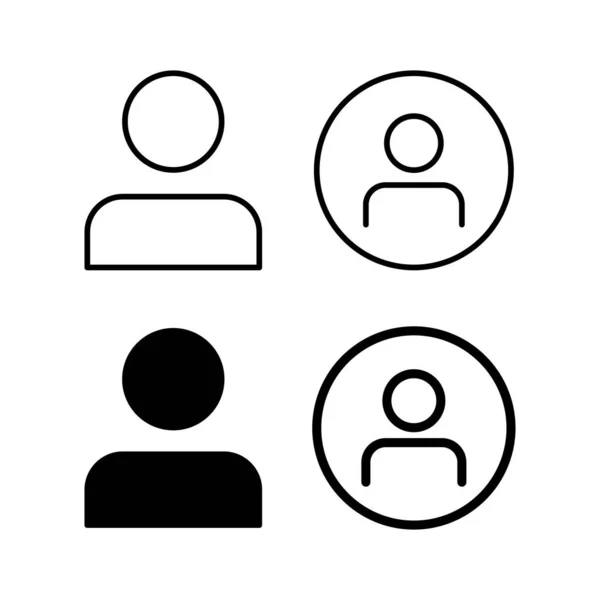 Icono Usuario Vector Para Web Aplicación Móvil Signo Símbolo Persona — Archivo Imágenes Vectoriales