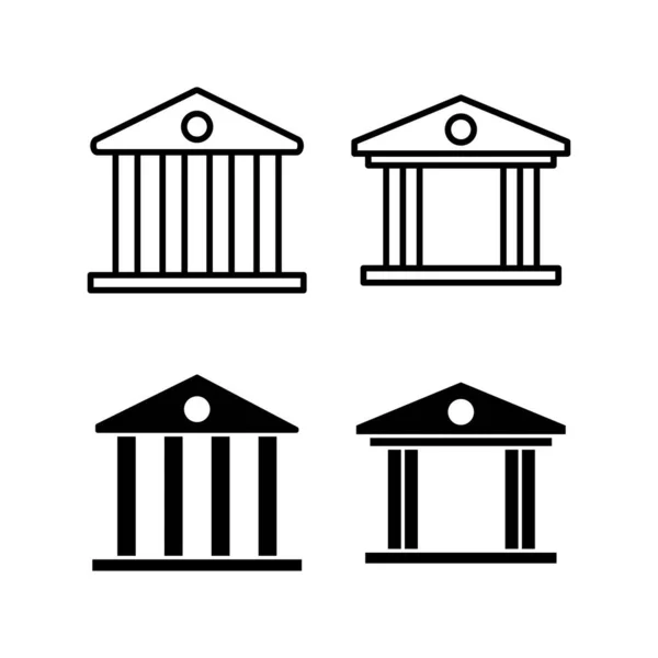 Bank Icon Vektor Für Web Und Mobile App Bankschild Und — Stockvektor