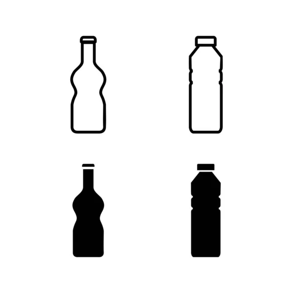 Bottle Icon Vector Web Mobile App Bottle Sign Symbol — Vettoriale Stock