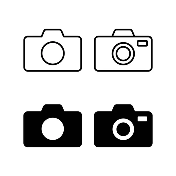 Camera Icon Vector Web Mobile App Photo Camera Sign Symbol —  Vetores de Stock