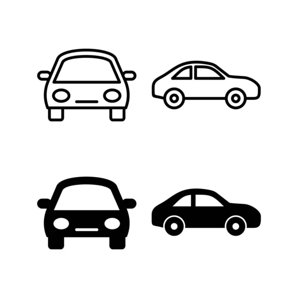 Car Icon Vector Web Mobile App Car Sign Symbol Small — Vetor de Stock