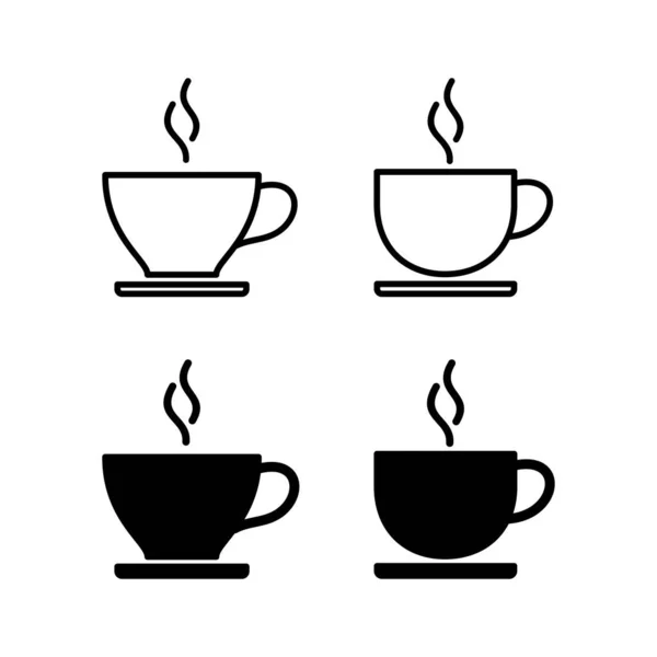 Coffee Cup Icon Vector Web Mobile App Cup Coffee Sign — Stockvector
